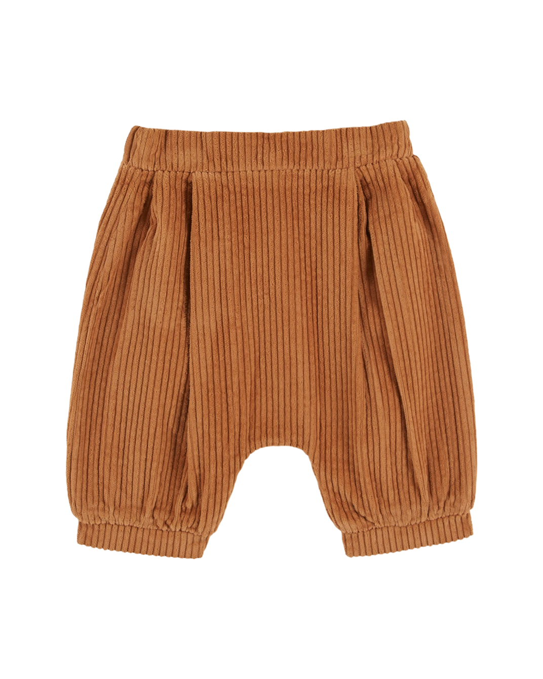 Orange brown velvet sarouel pants