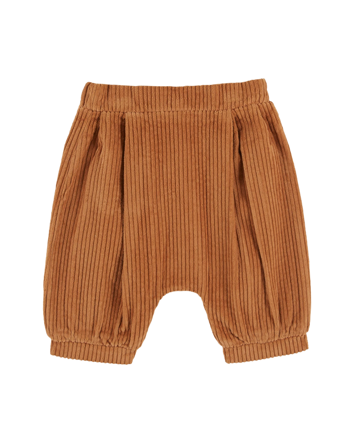 Orange brown velvet sarouel pants