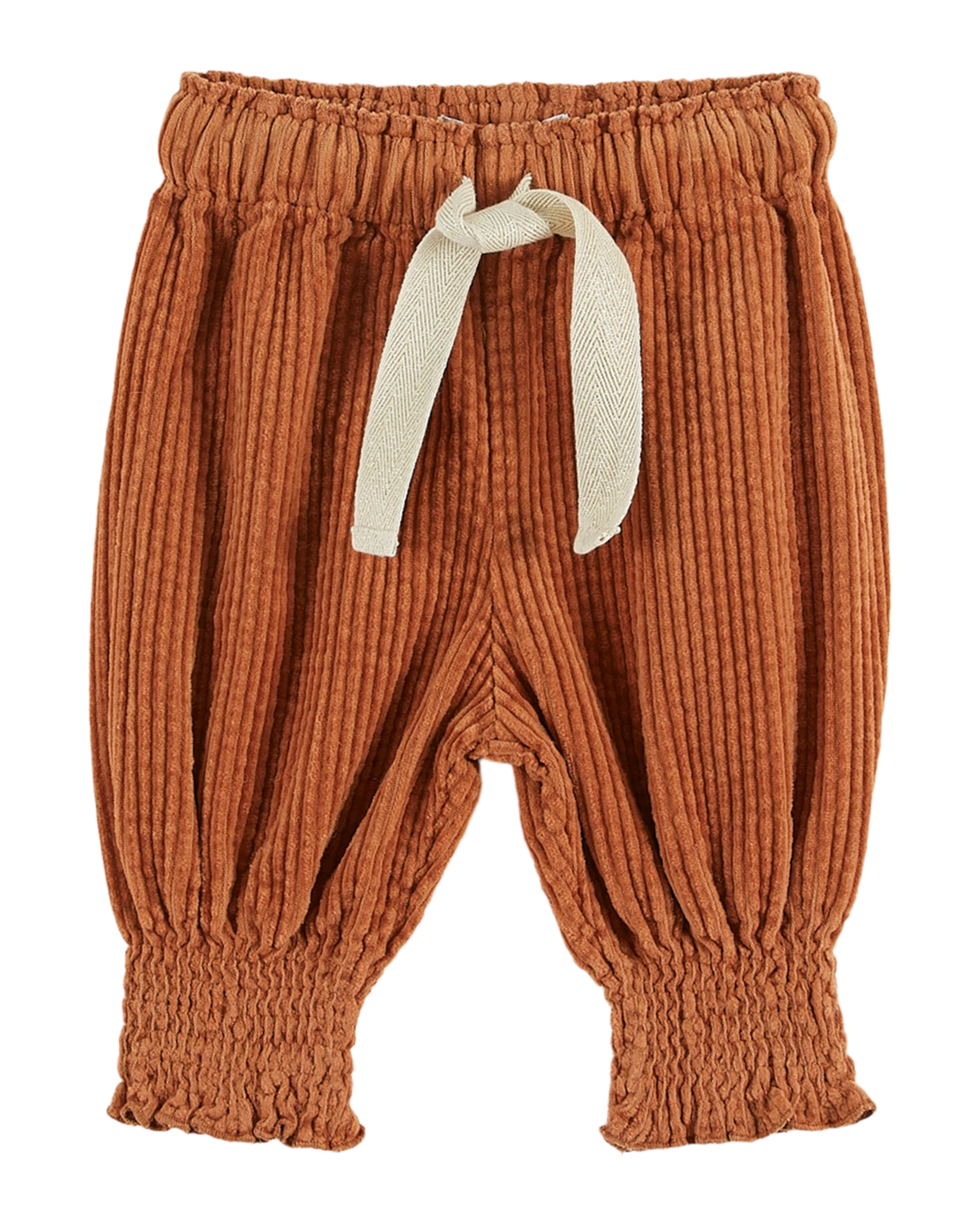 Pantalon sarouel velours marron