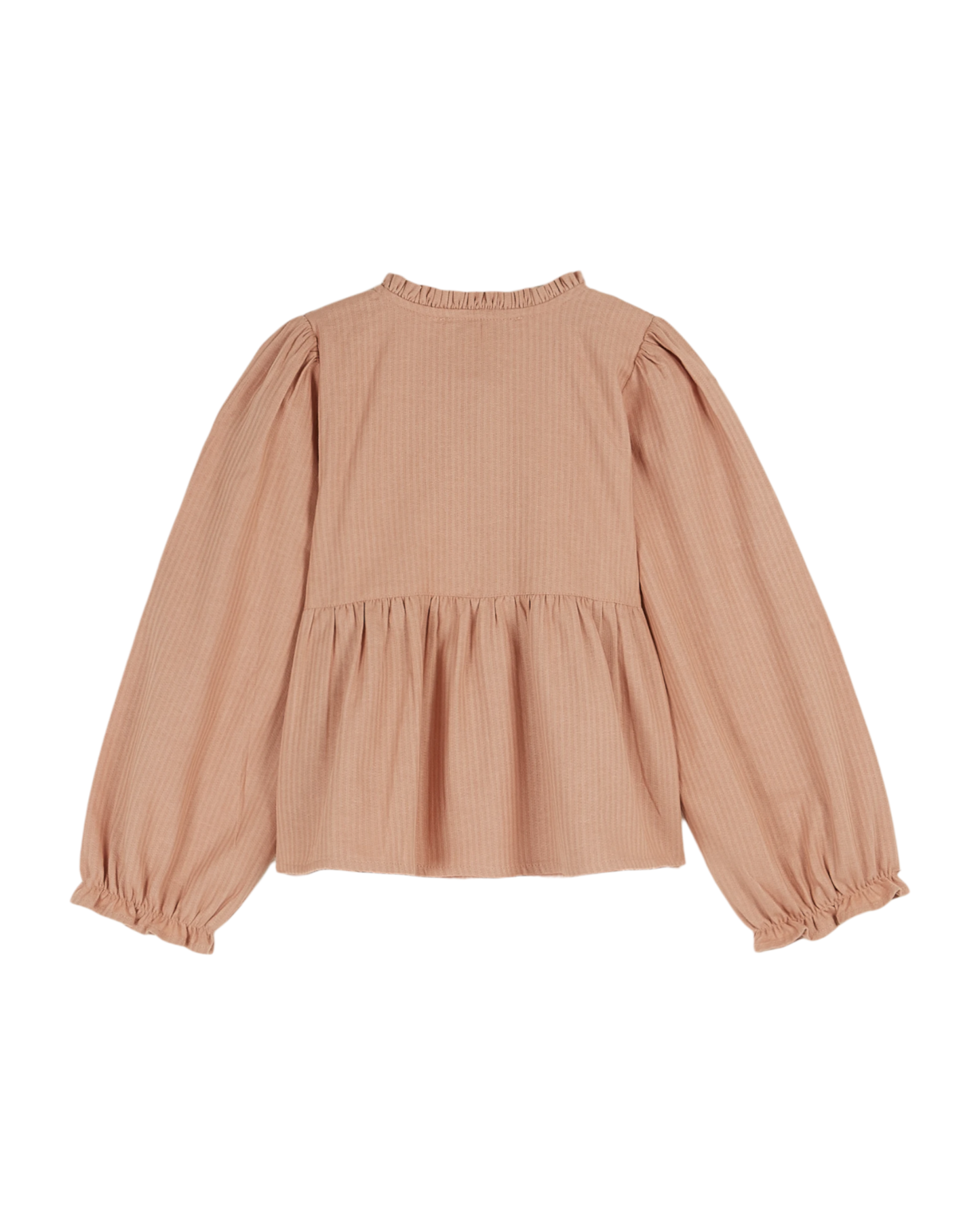 Blouse smockée poudre