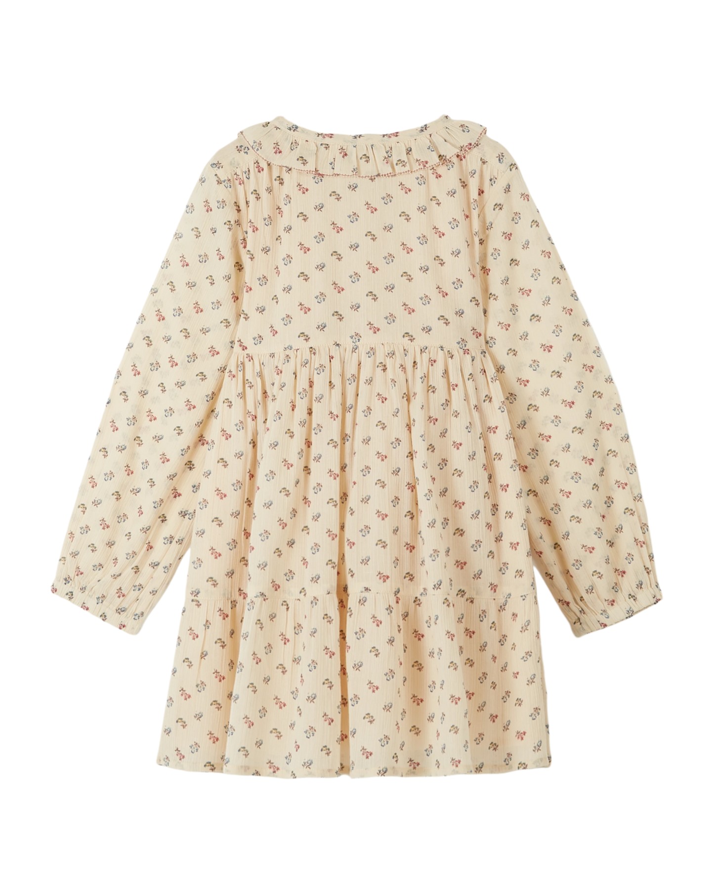 Robe all-over à fleurs Sorgue écru