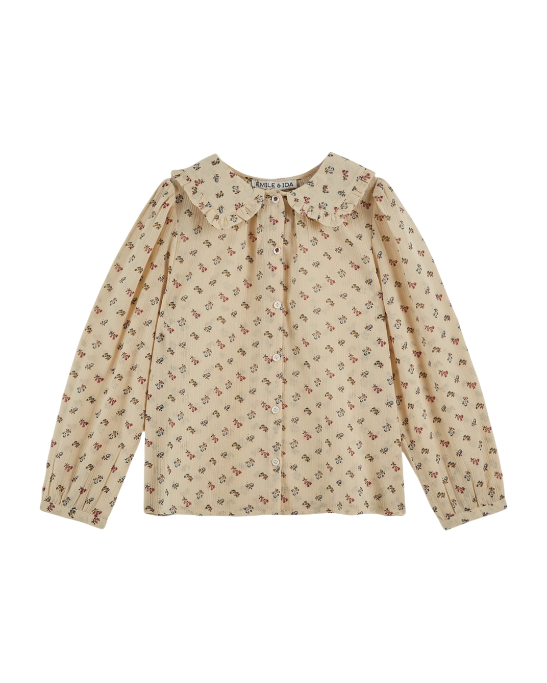 Blouse à fleurs Sorgue écru