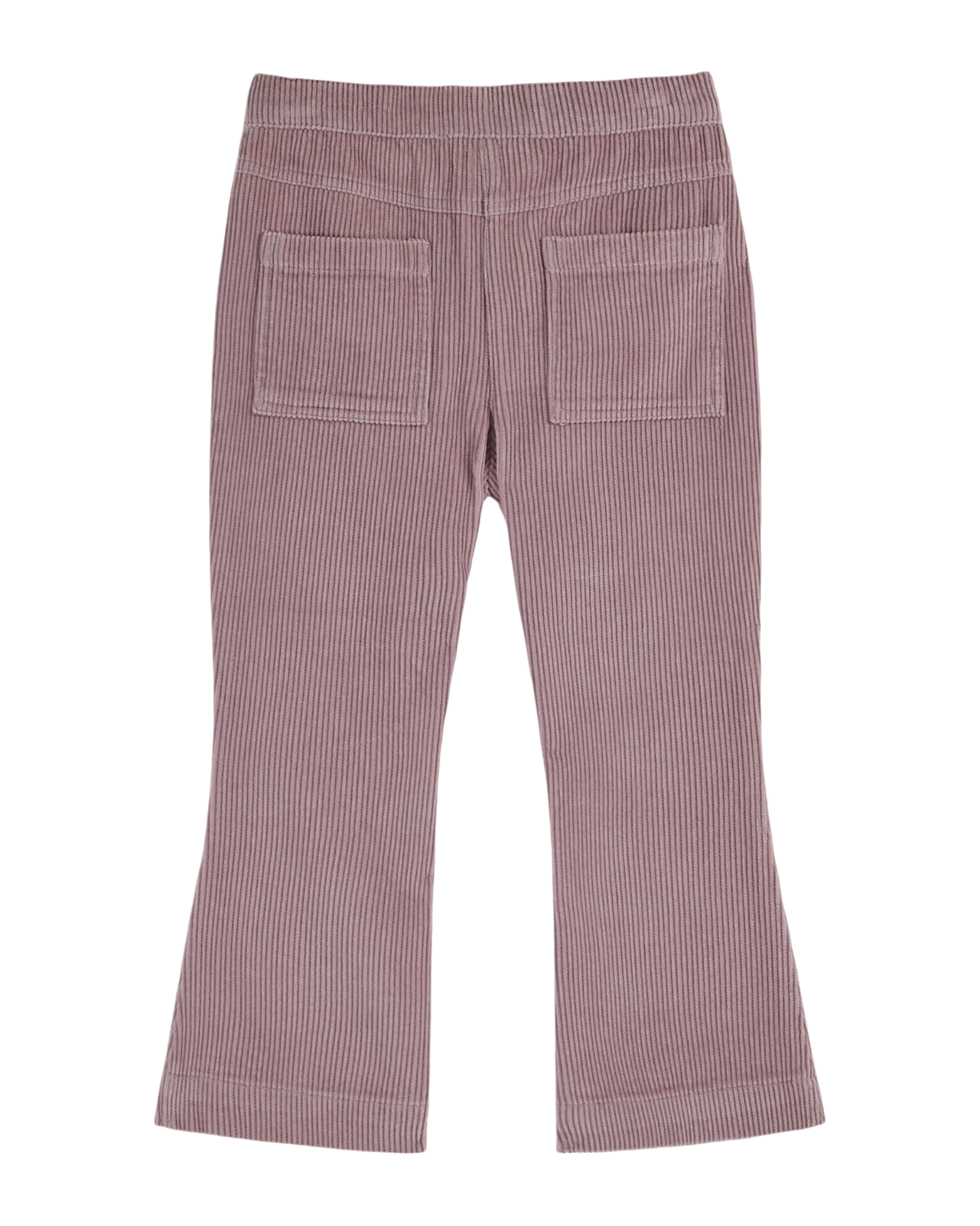 Pantalon évasé velours mauve