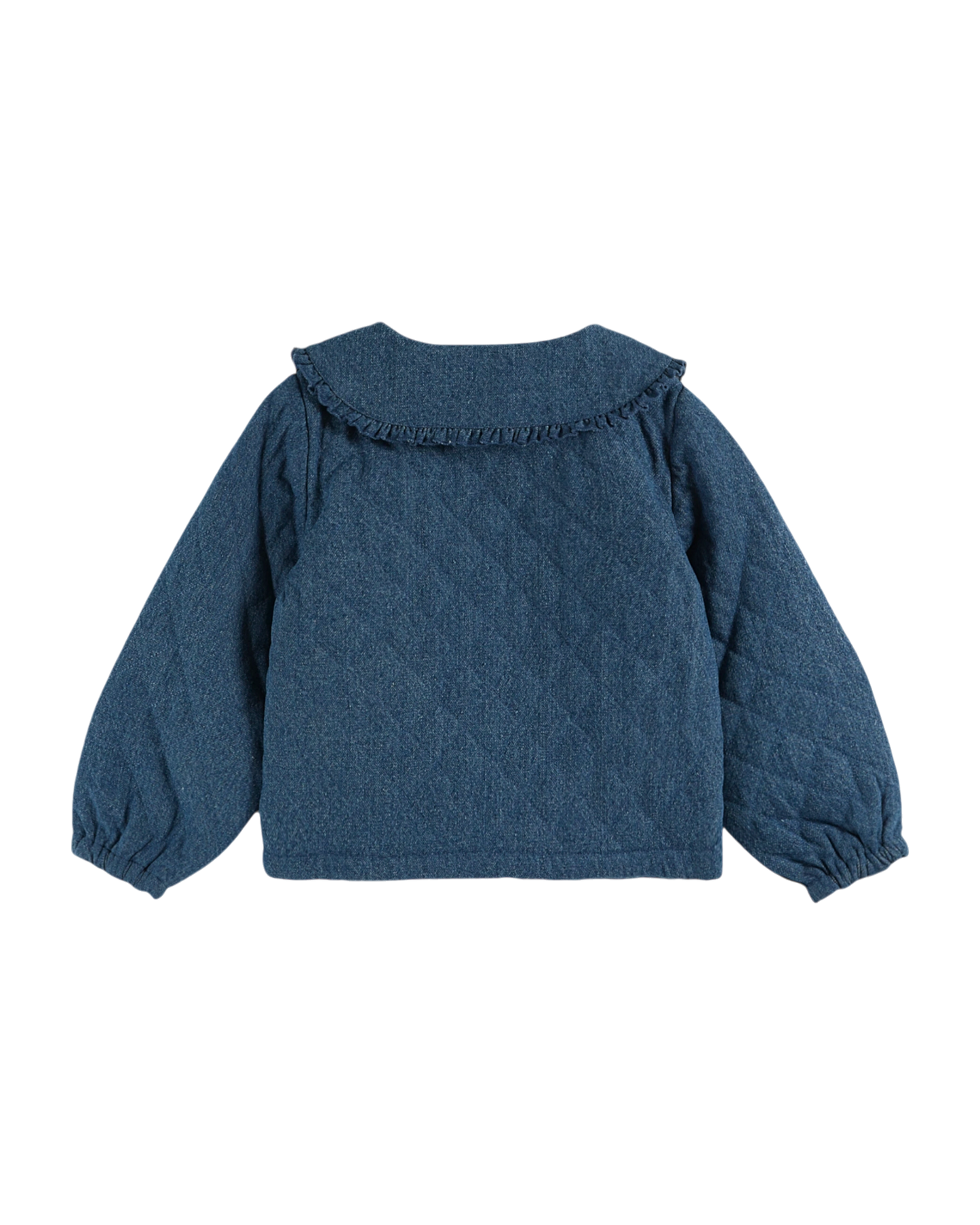 Veste matelassée brodée denim