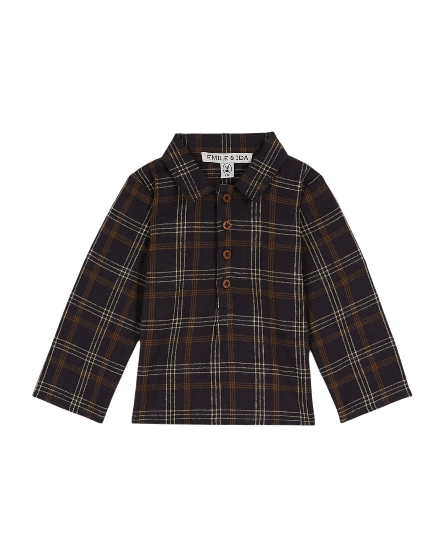 Kurta carreaux gavin bitume