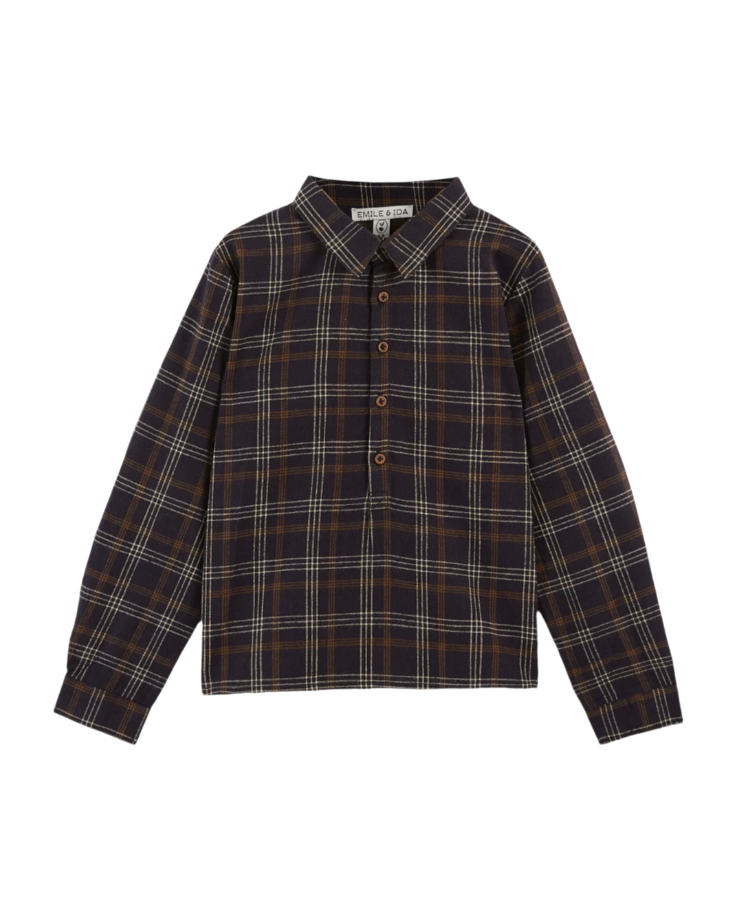 Kurta carreaux gavin bitume