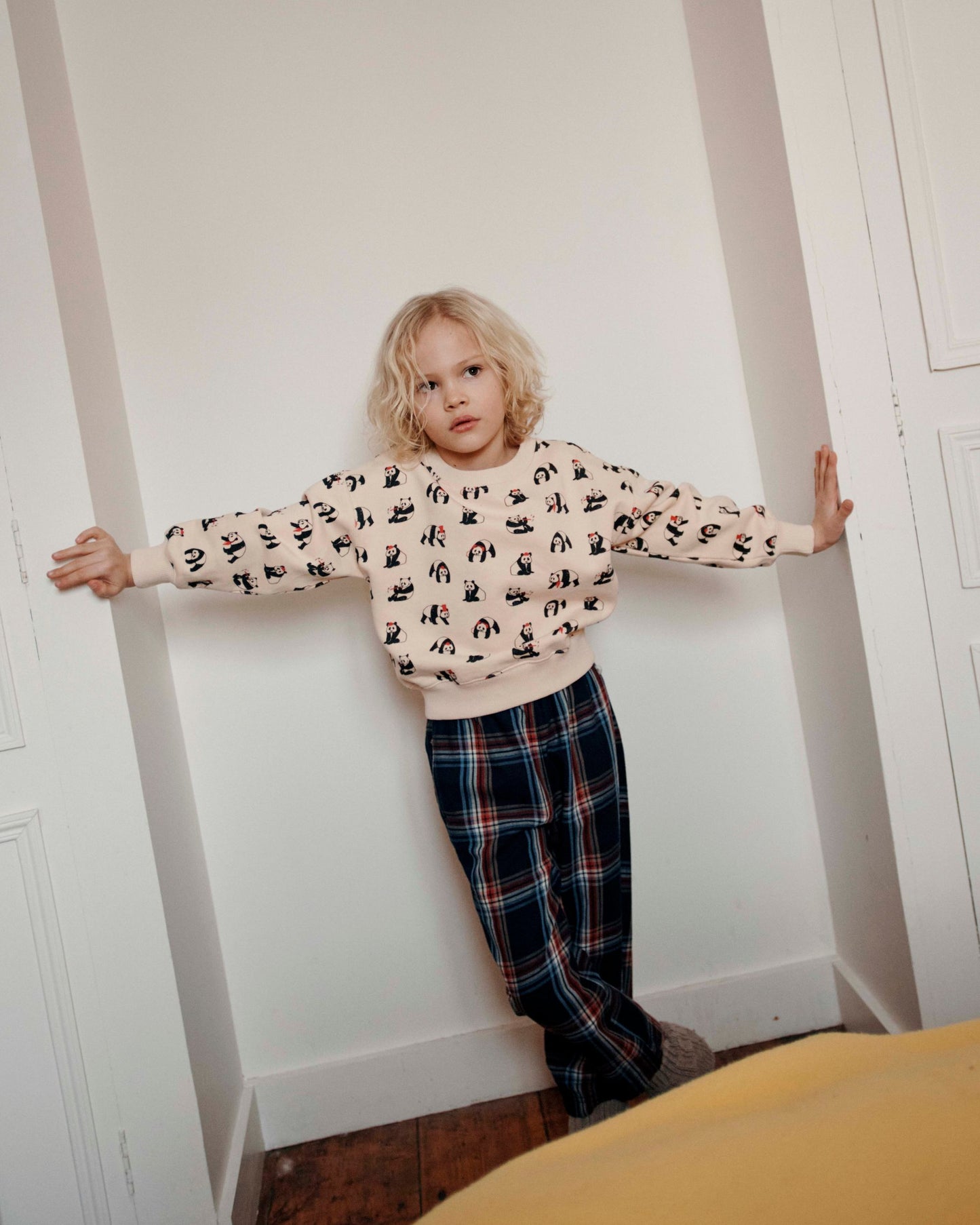 Sweat coton bio panda brioche