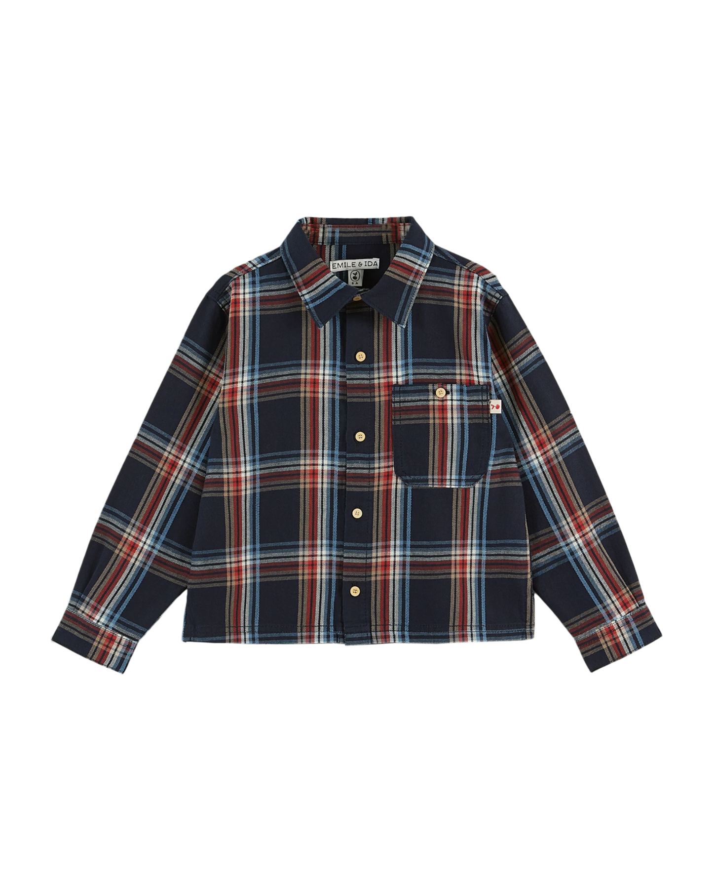 Chemise tartan marine