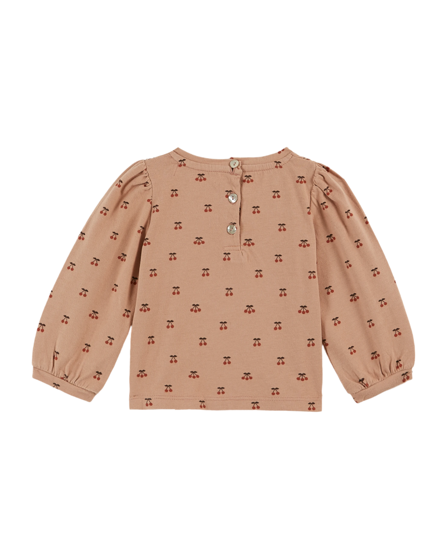 T-shirt coton bio petite cerise pivoine