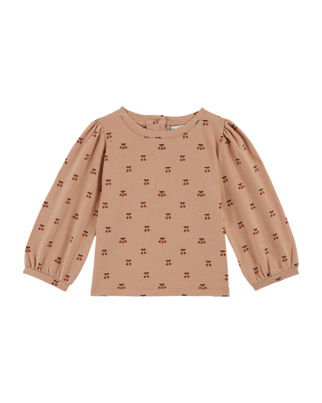 T-shirt coton bio petite cerise pivoine
