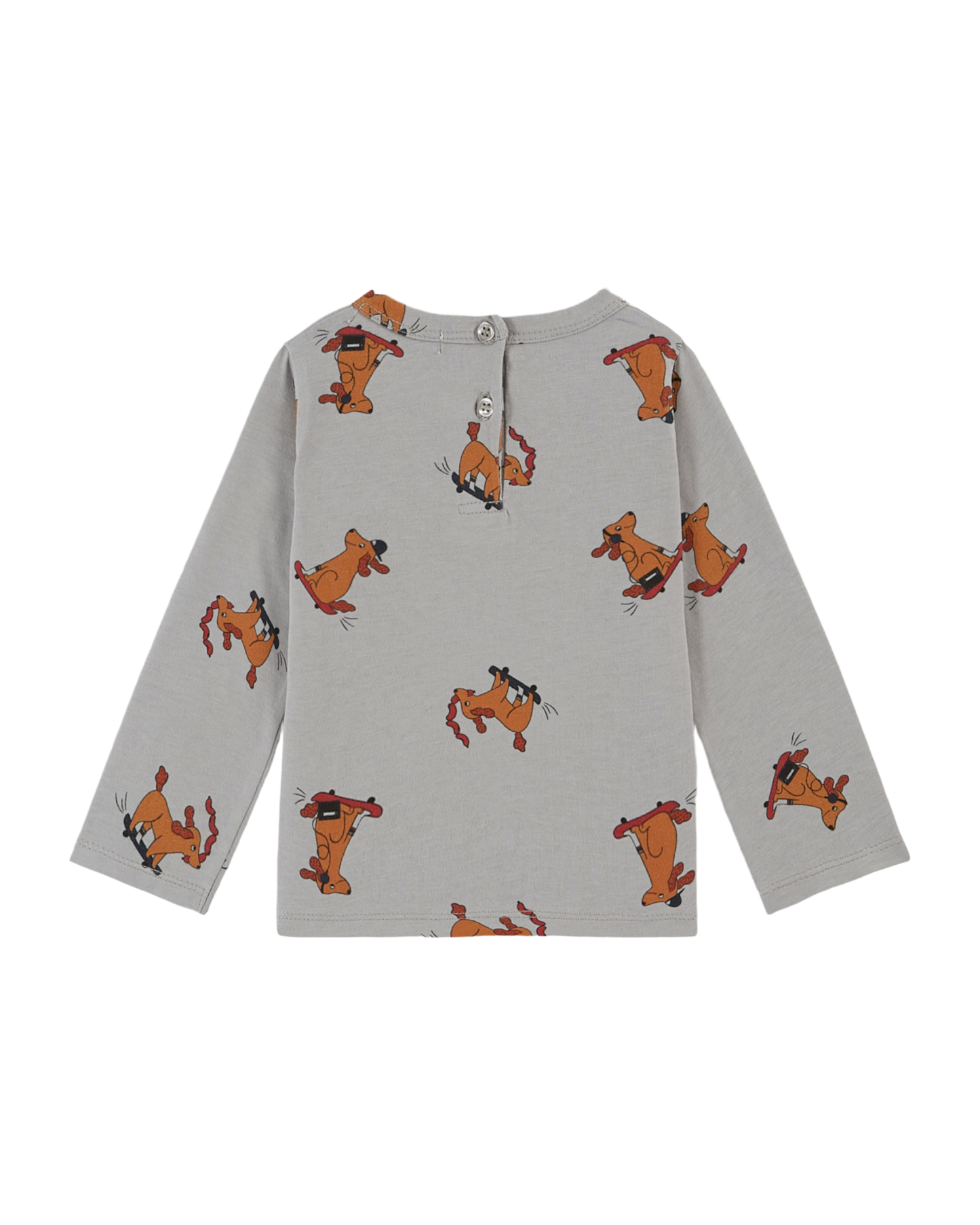 T-shirt coton bio chien skateur métal