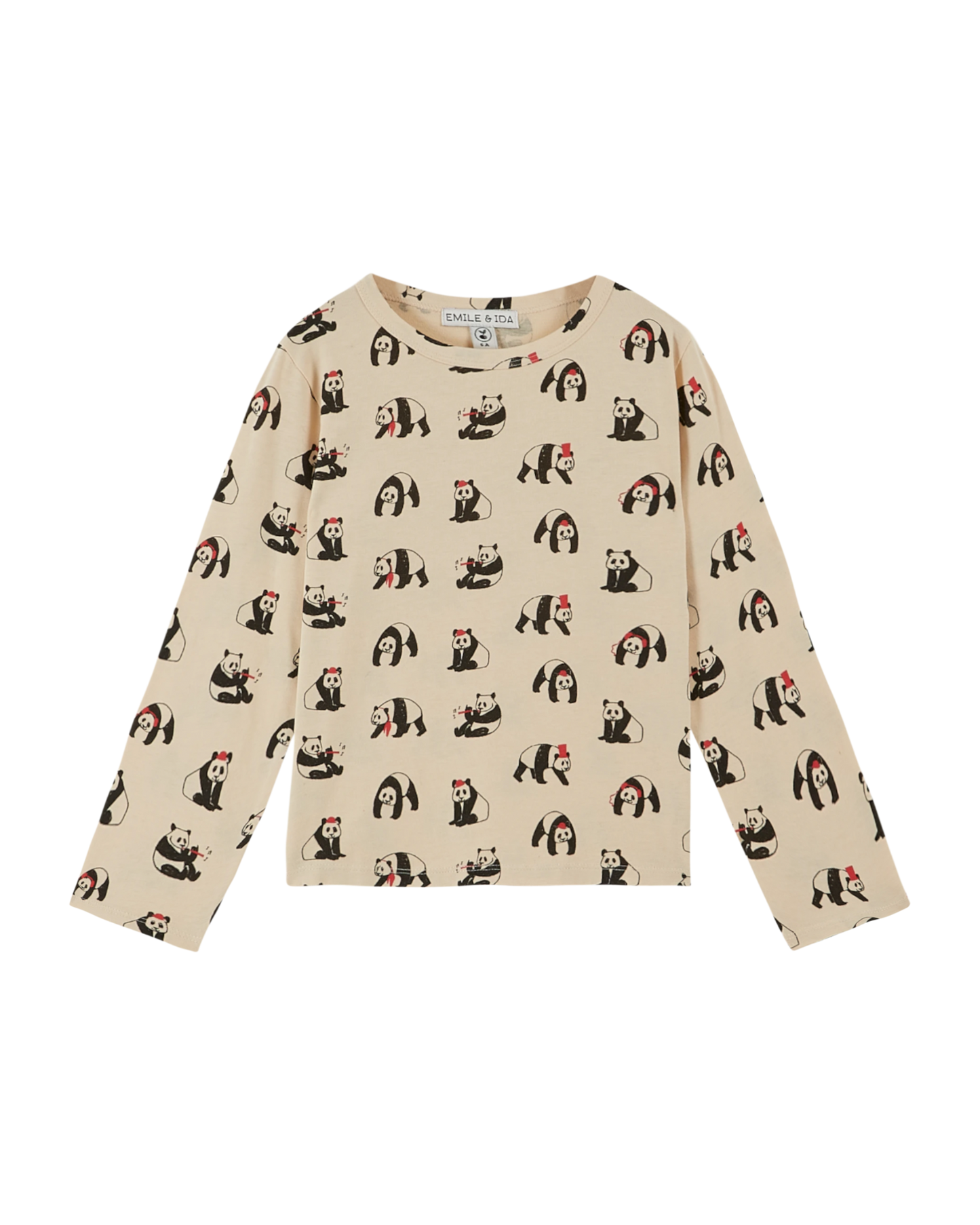 T-shirt coton bio panda brioche