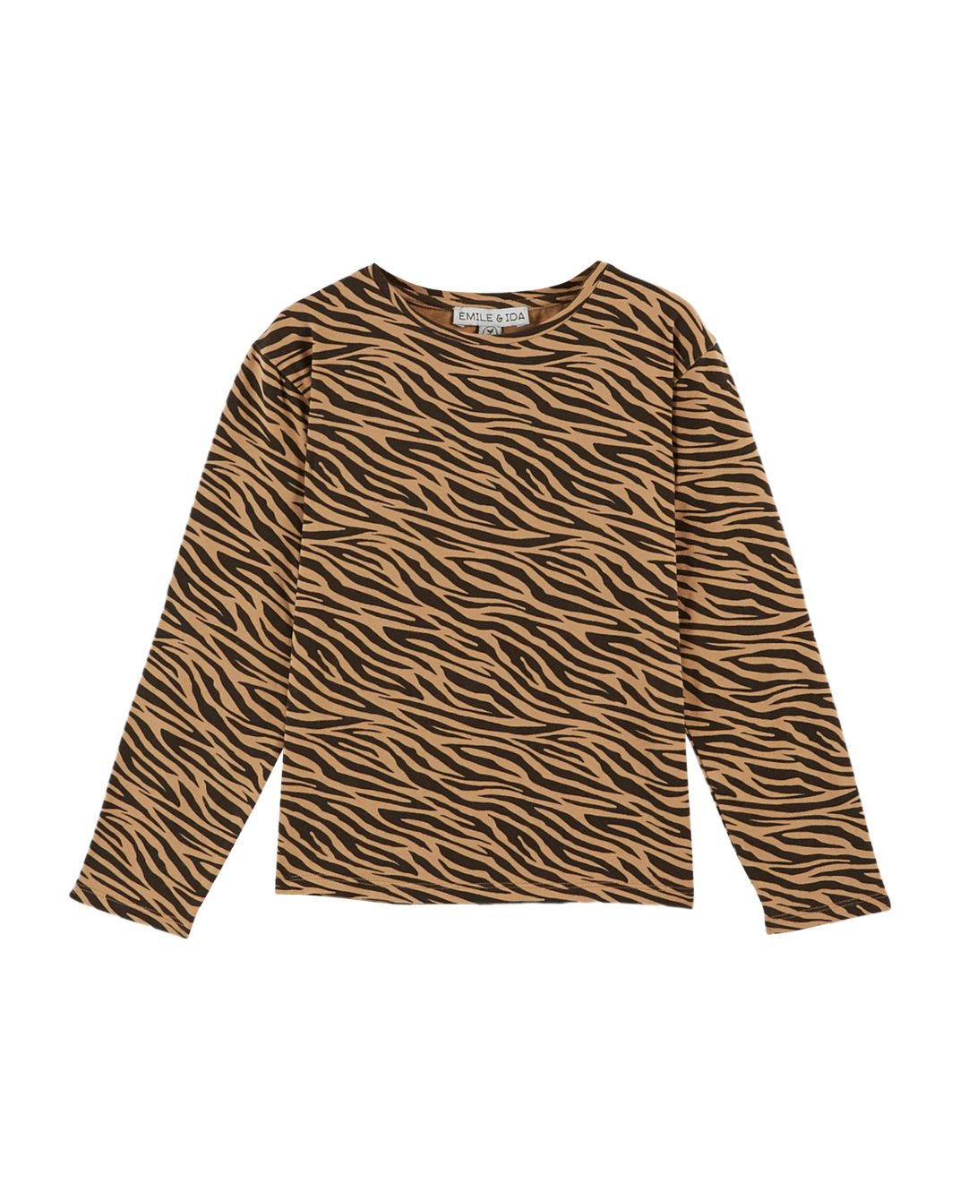 T-shirt coton bio zèbre