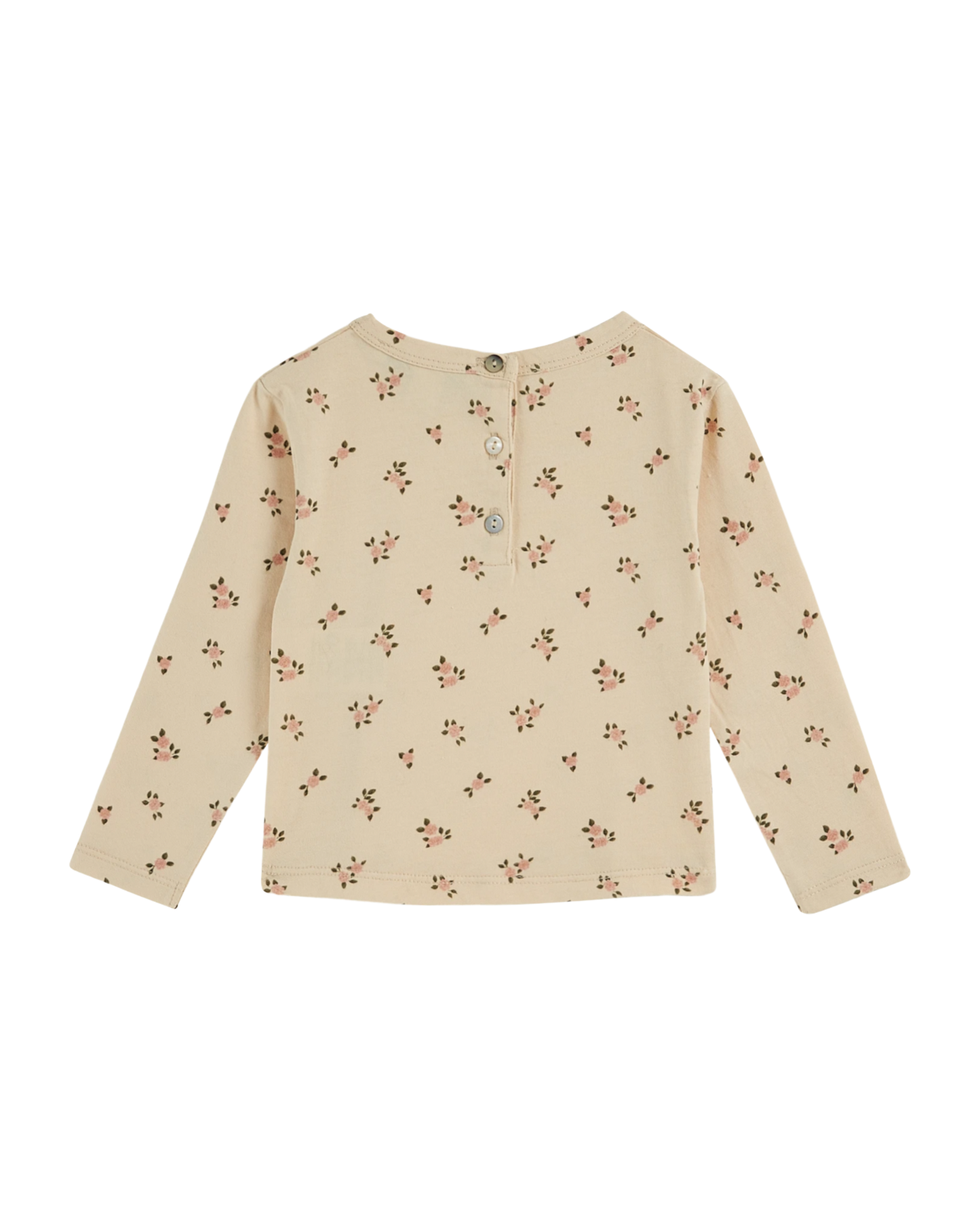 T-shirt coton bio petite rose brioche