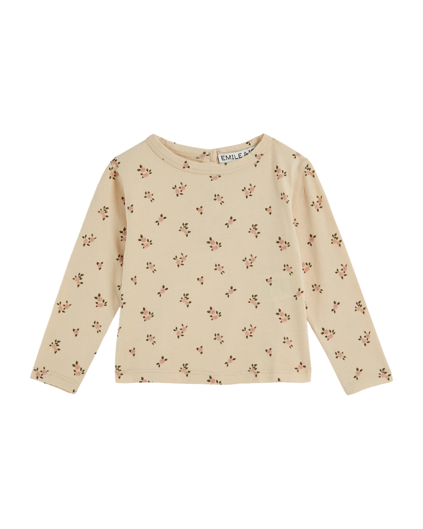 T-shirt coton bio petite rose brioche