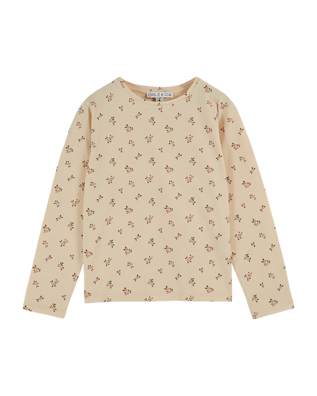 T-shirt coton bio petite rose brioche