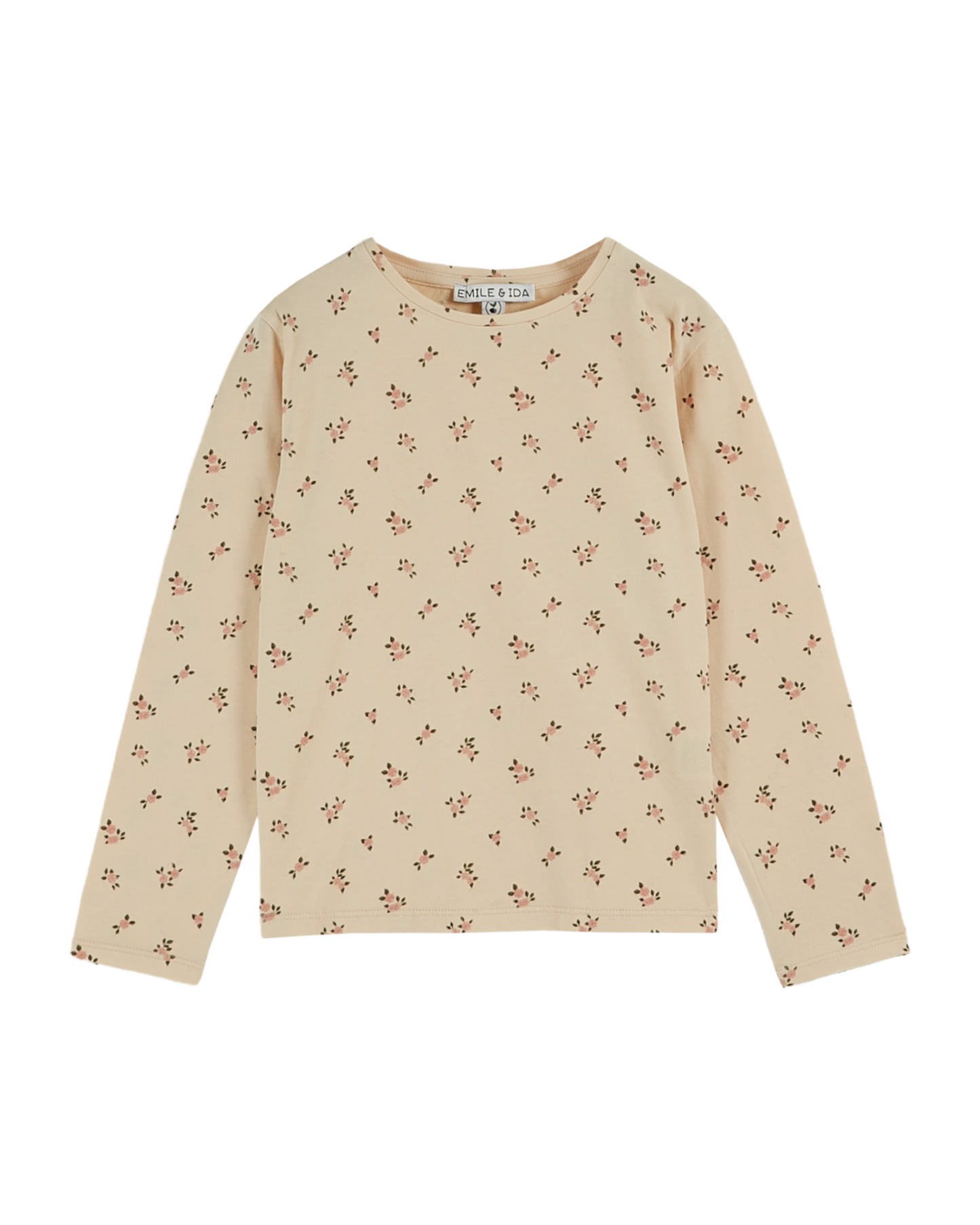 T-shirt coton bio petite rose brioche