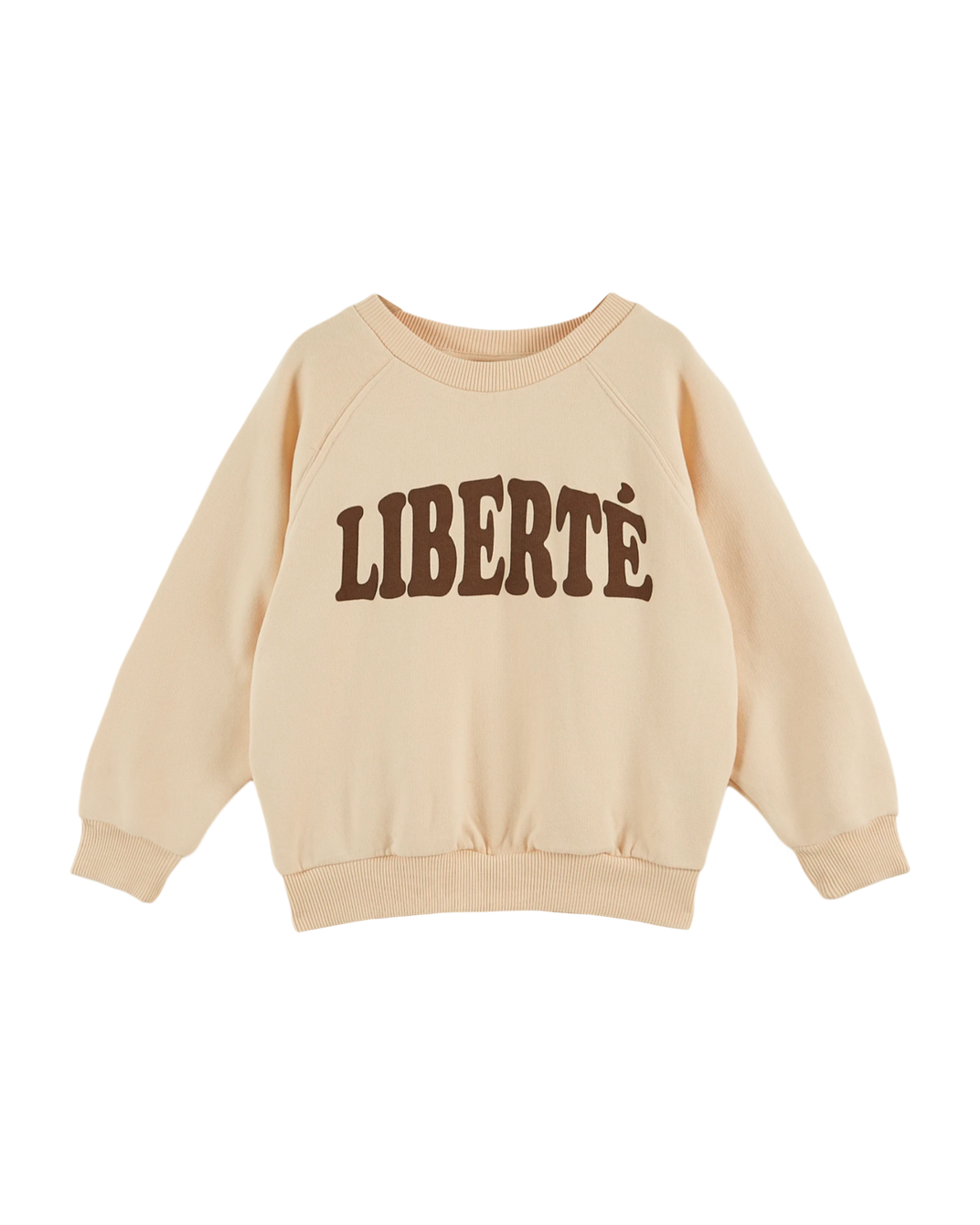 Sweat Liberté coton bio brioche