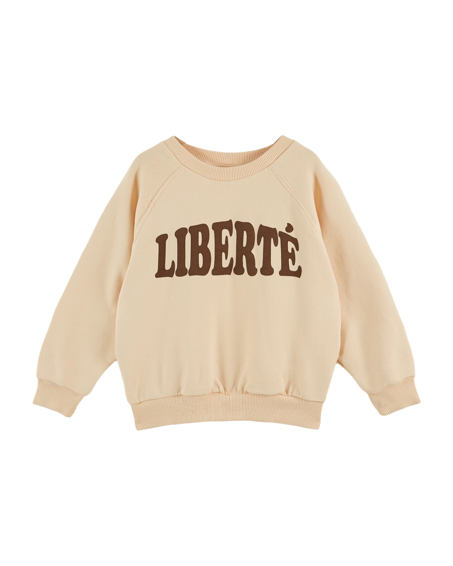 Sweat Liberté coton bio brioche