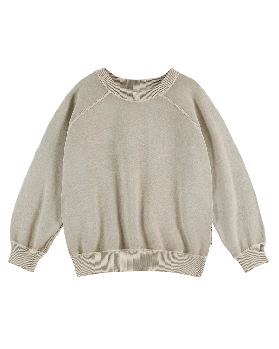 Sweat coton et teinture bio enfant gris