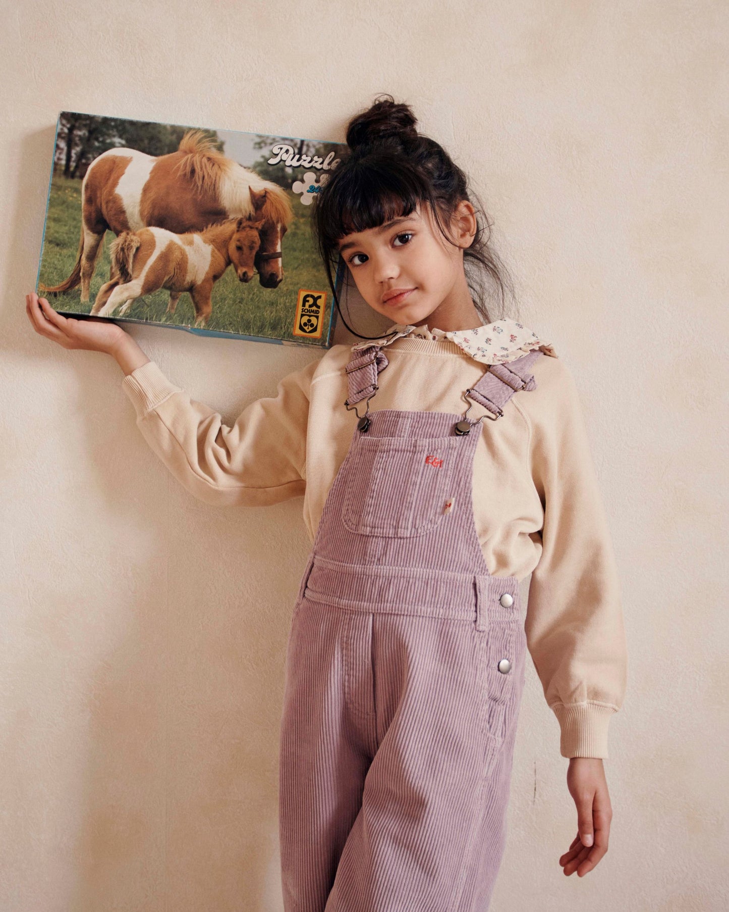 Sweat coton et teinture bio enfant beige