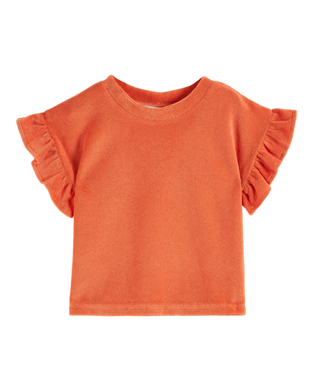 T-shirt - Éponge volanté orange