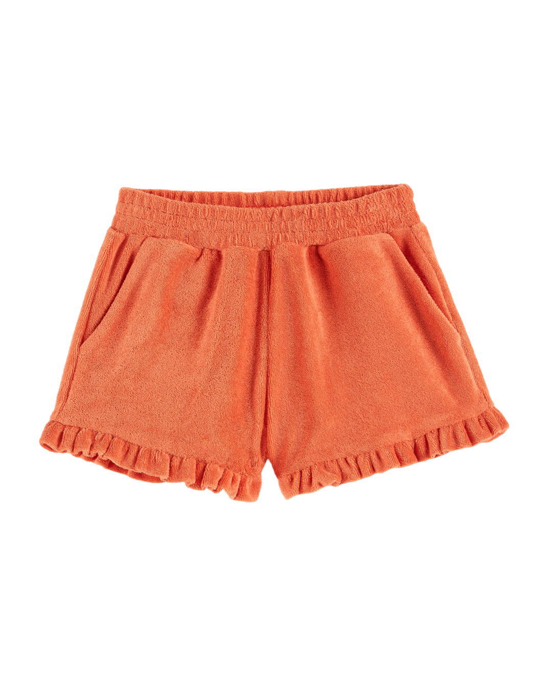 Short - Éponge volanté orange