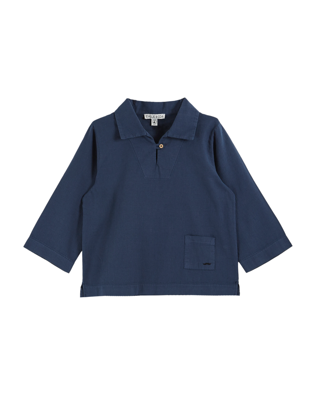 Vareuse lin bleu foncé