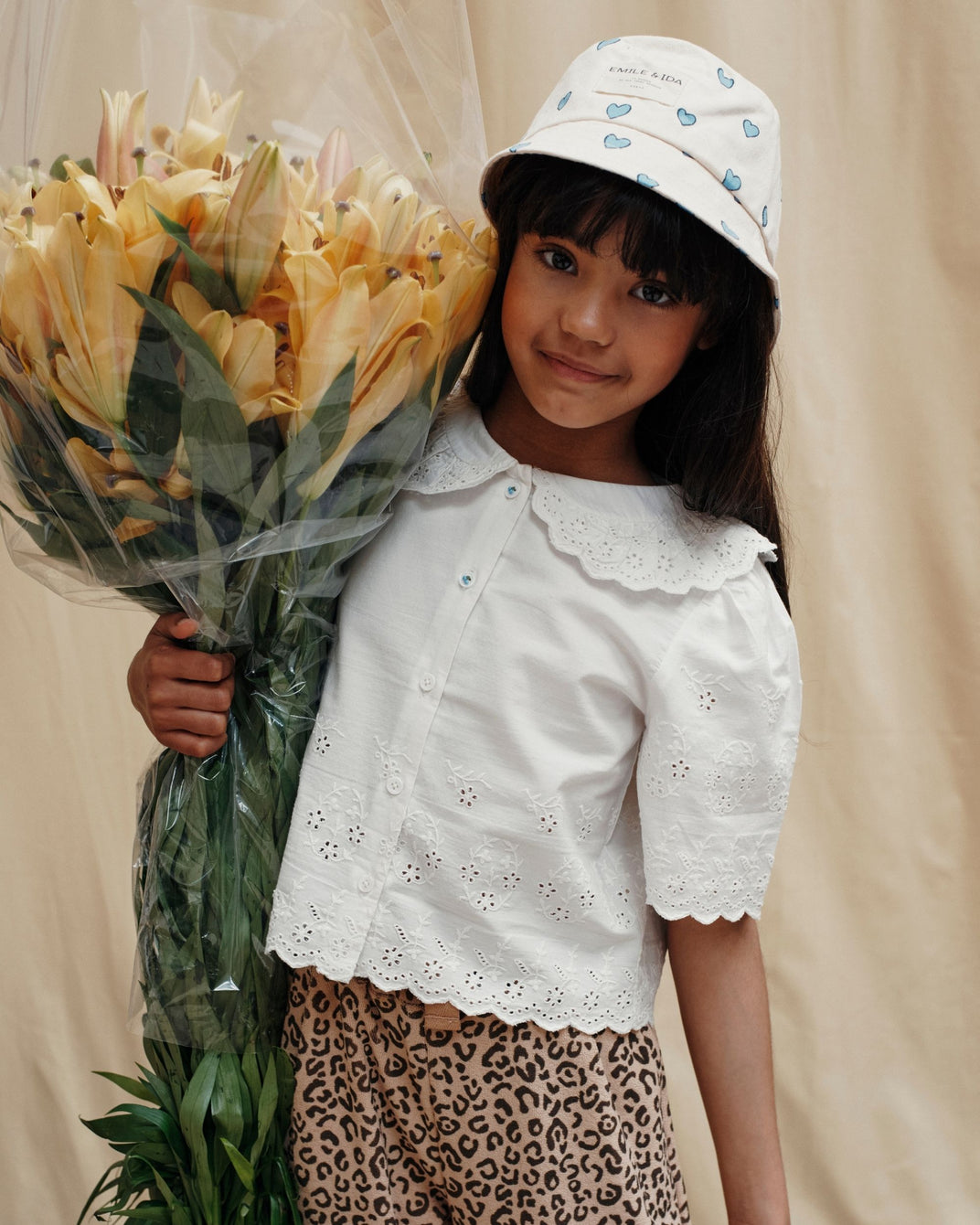 White English embroidery blouse