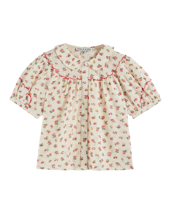 emile et ida Blouse festonnée floresco