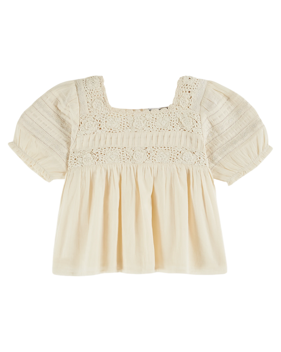 emile et ida Blouse crochet écru