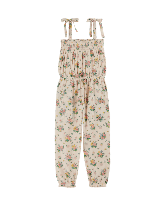 emile et ida Combinaison smockée printemps rose