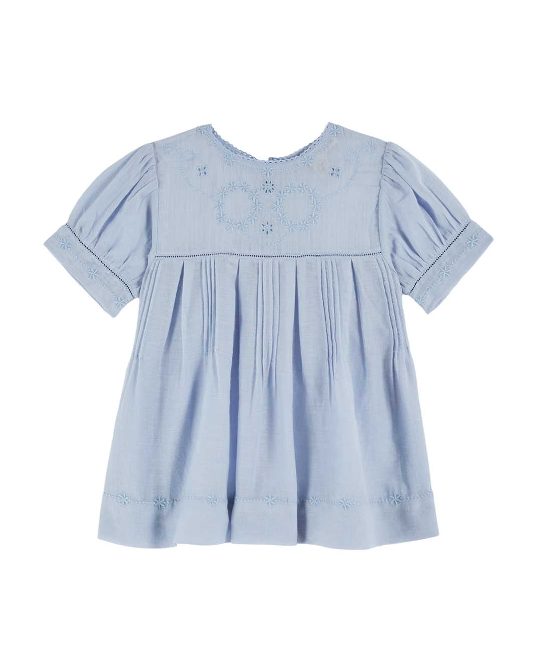 Robe bébé - vintage écume