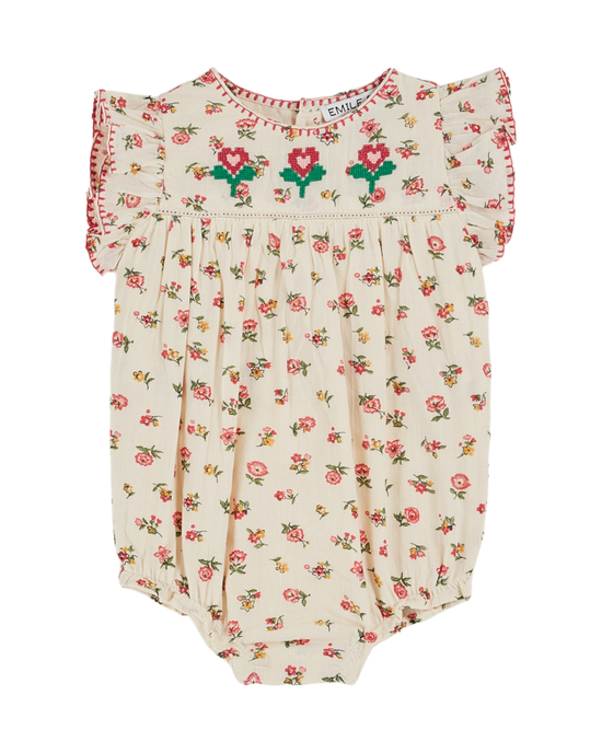 emile et ida Combibloomer brodée floresco