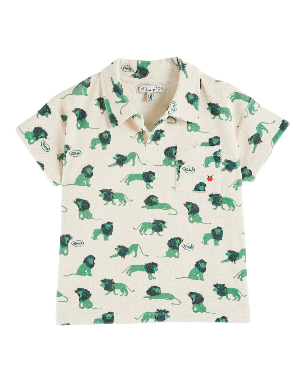 Polo - éponge lions écru