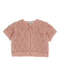 Cardigan fille crochet blossom