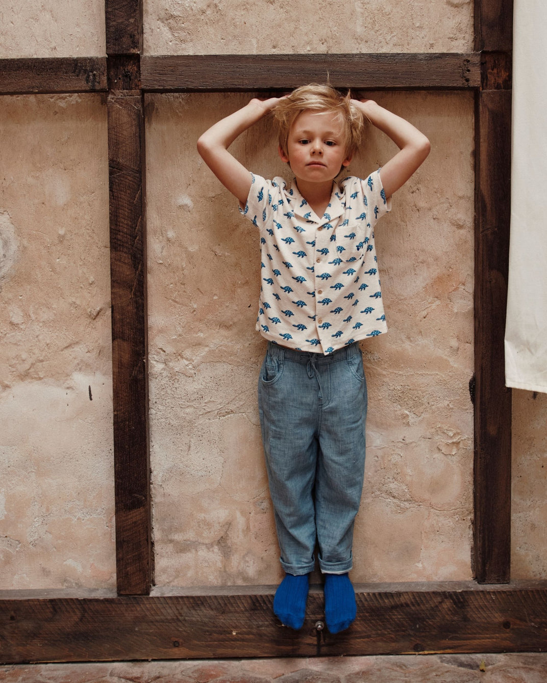 Chemisette - éponge tortues écru