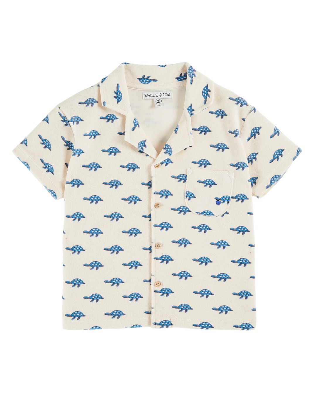 Chemisette - éponge tortues écru