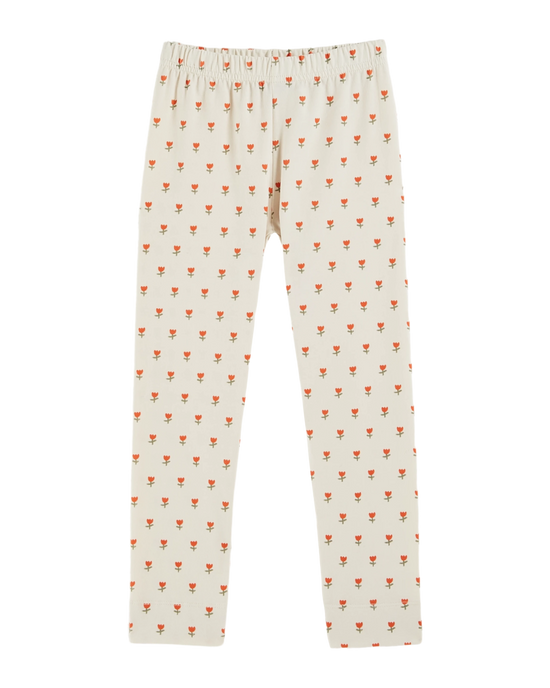 emile et ida Legging tulipes crème