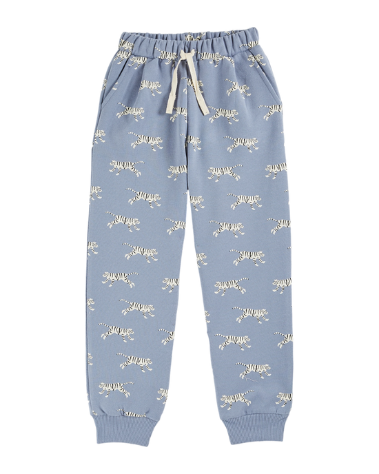 emile et ida Jogger coton bio tigres lavande