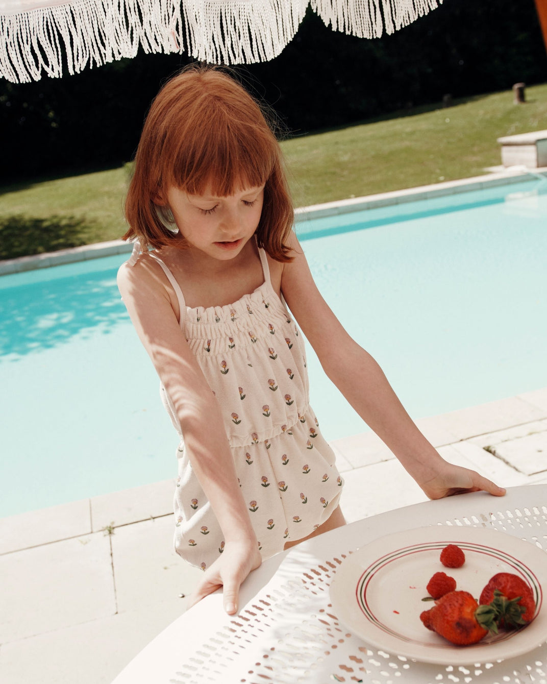 Combishort - Éponge fleurs douces écru