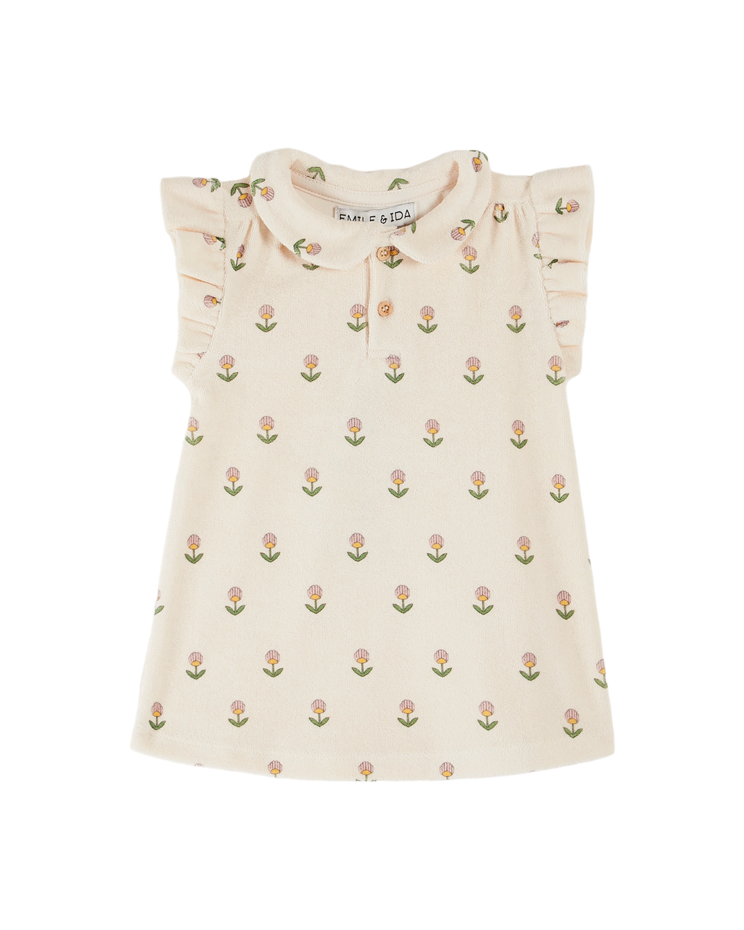 Robe - Éponge fleurs douces écru