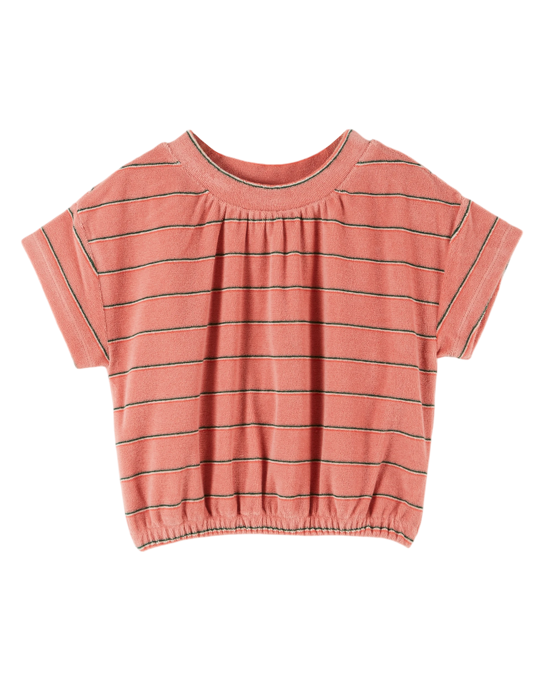 Blossom striped terry cloth T-shirt