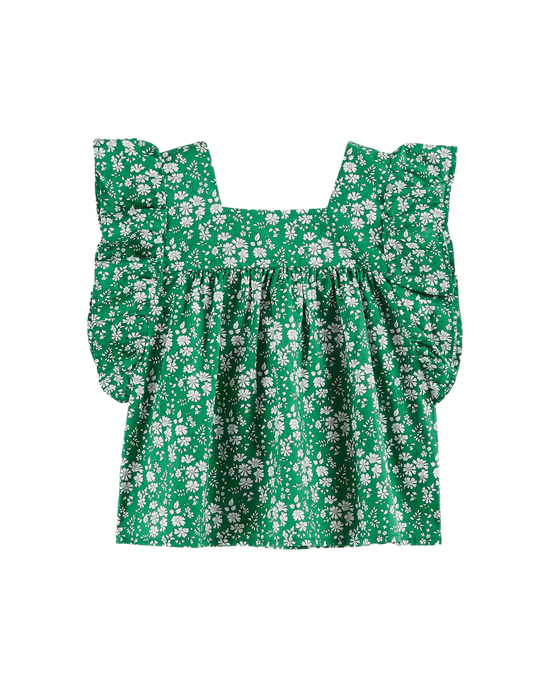 emile et ida Blouse Liberty vert