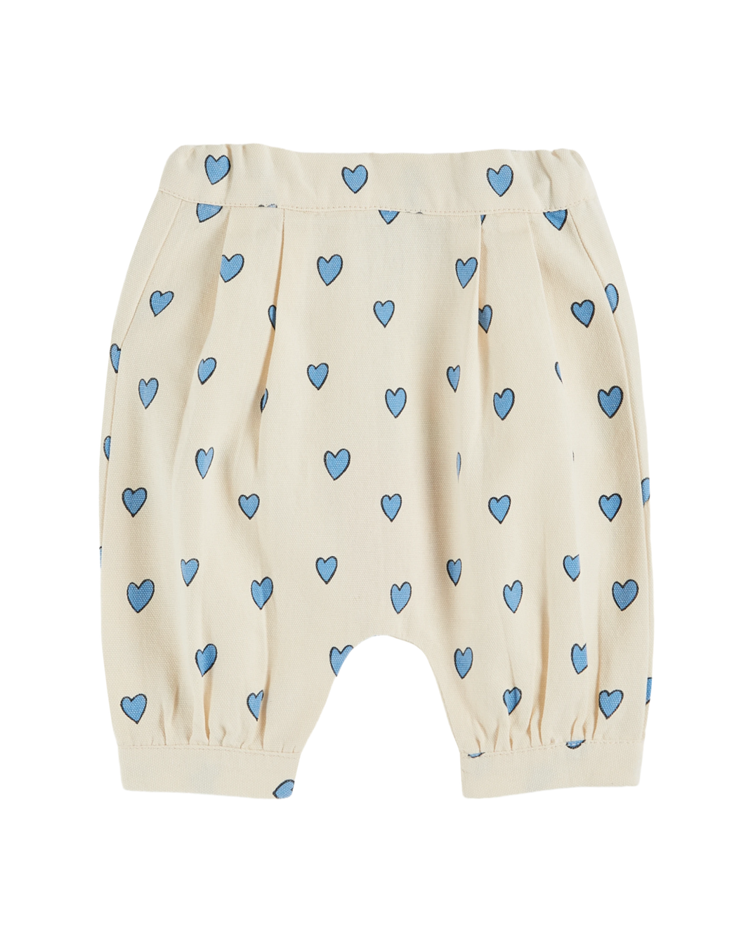 Ecru heart harem pants
