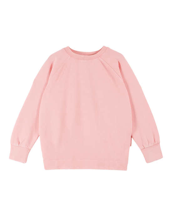 emile et ida Sweat fille coton et teinture bio magnolia