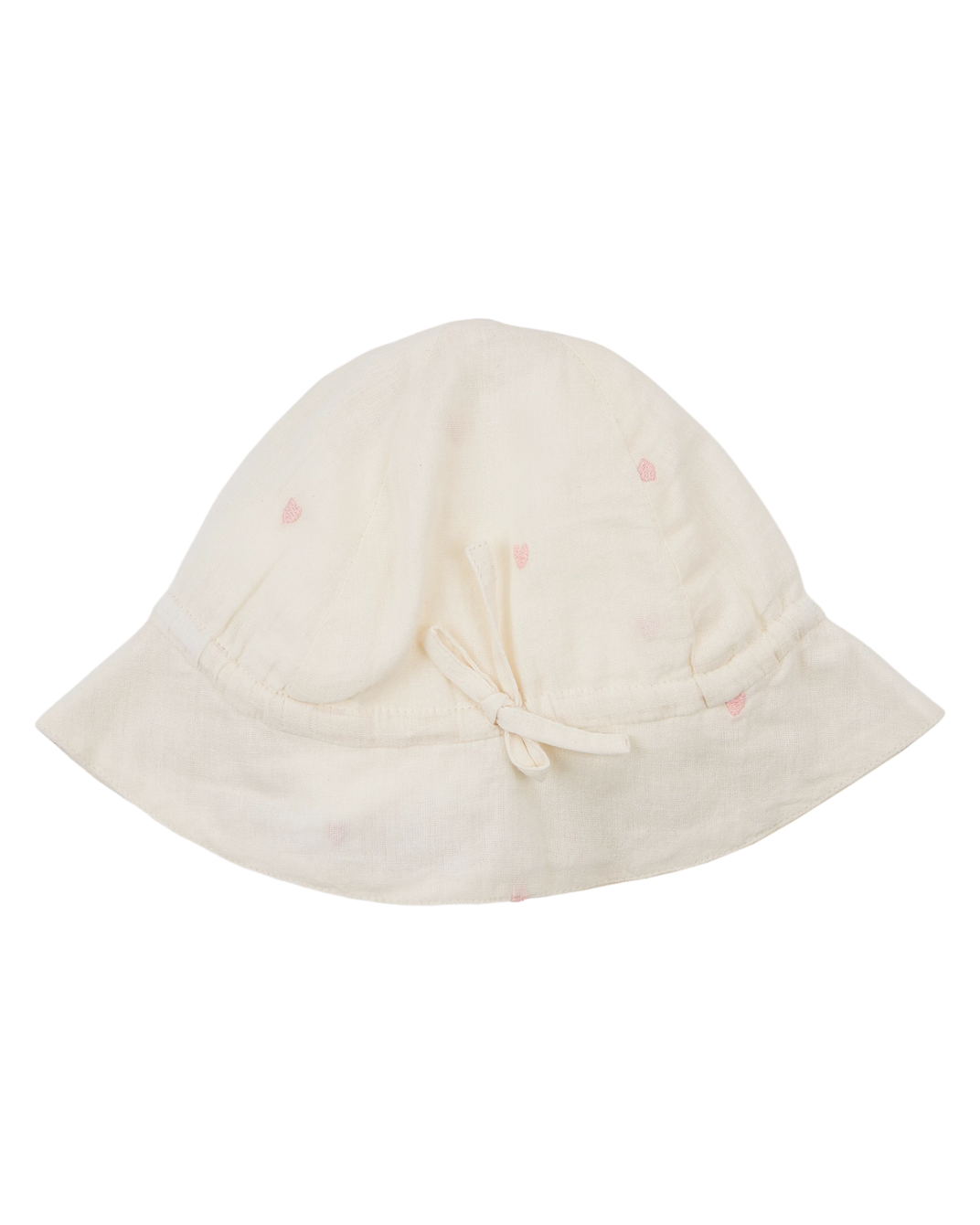 Ecru heart hat