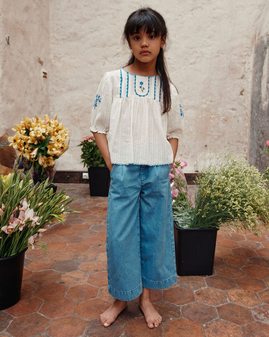 emile et ida Pantalon large denim