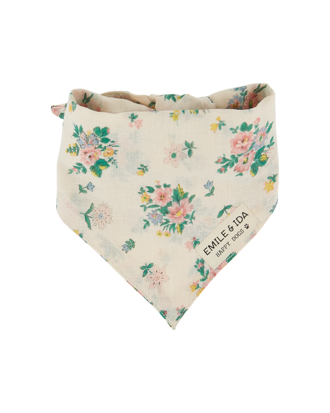 Bandana pour chien printemps rose