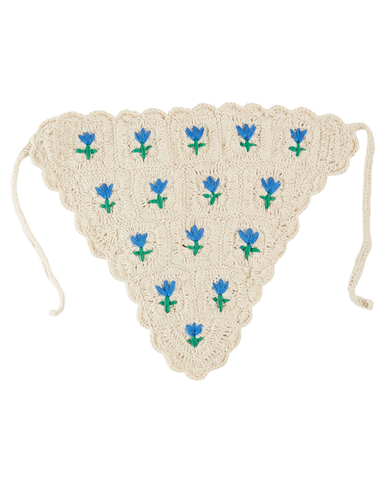 emile et ida Bandana crochet tulipes écru